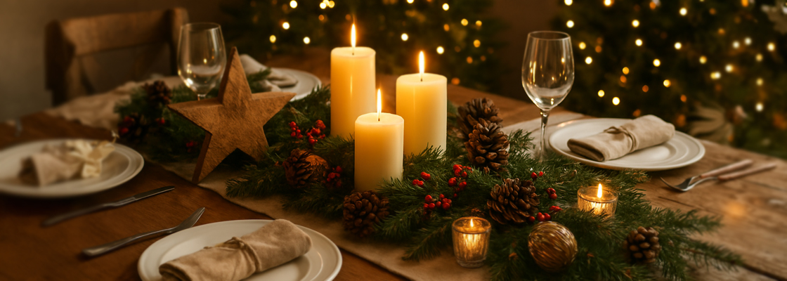 Festliche Tischdeko für Weihnachten MassivArt