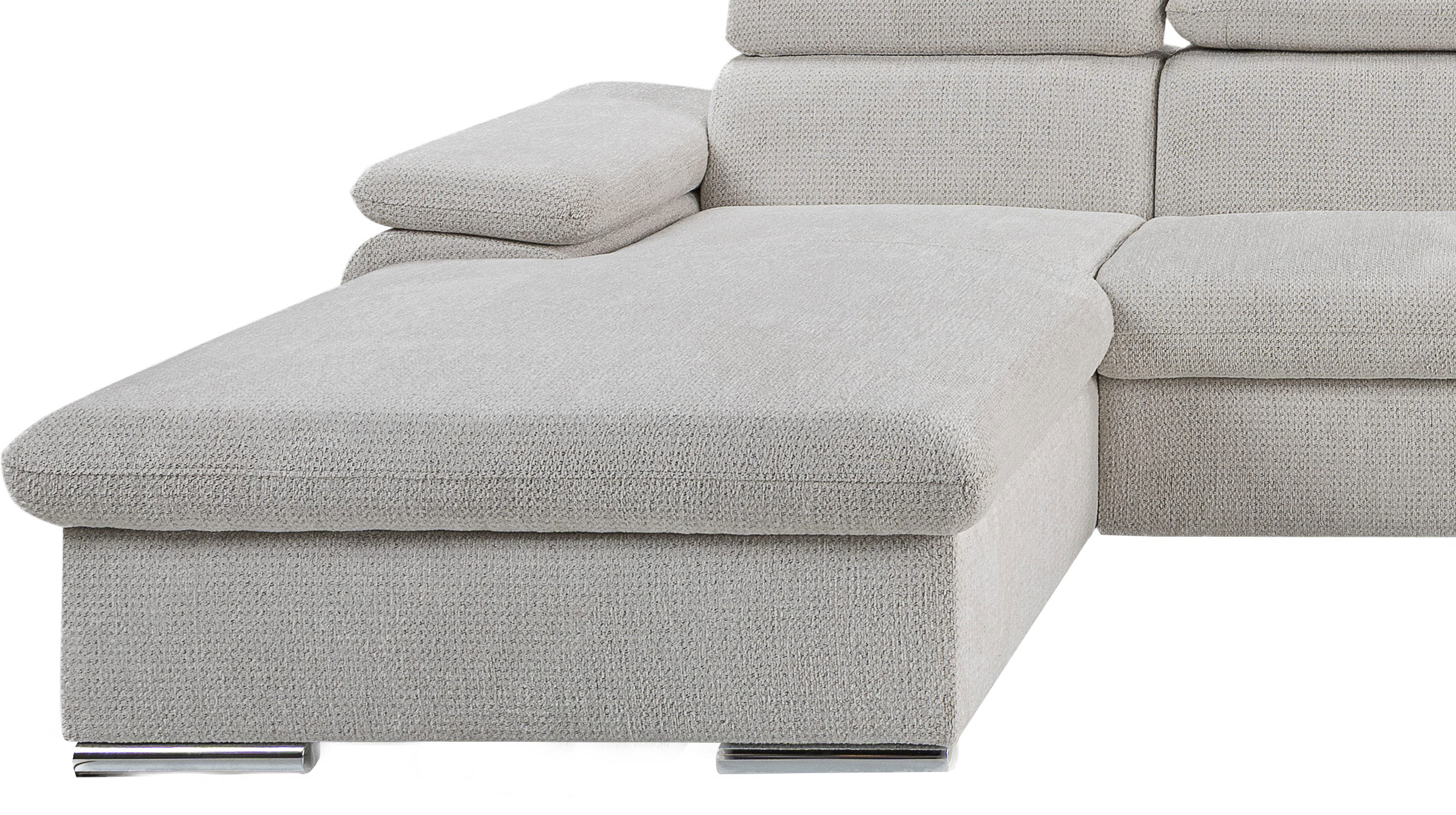 Wohnlandschaft Schlaffunktion creme 352 cm - Bettkasten - CARLO