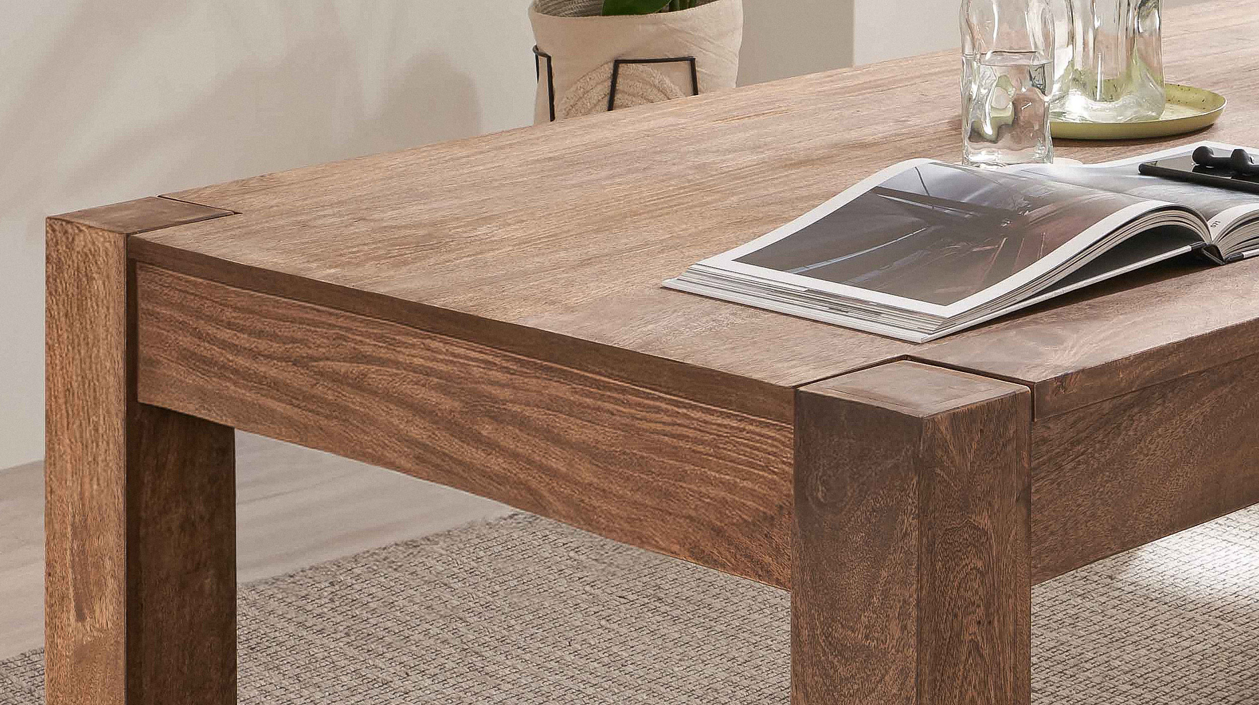 Esstisch Massivholztisch Mango gebeizt 180 x 90 cm - MANGALA