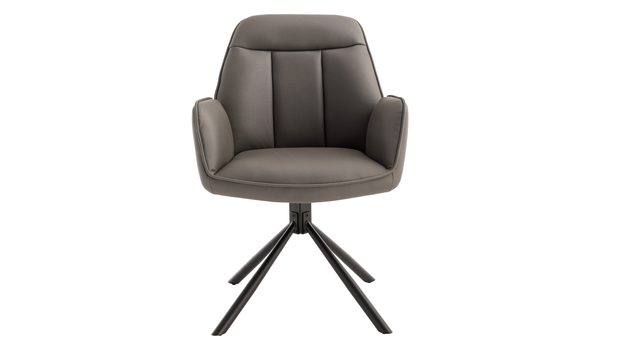 Armlehnstuhl anthrazit Drehstuhl Microfaser - RAFAELA