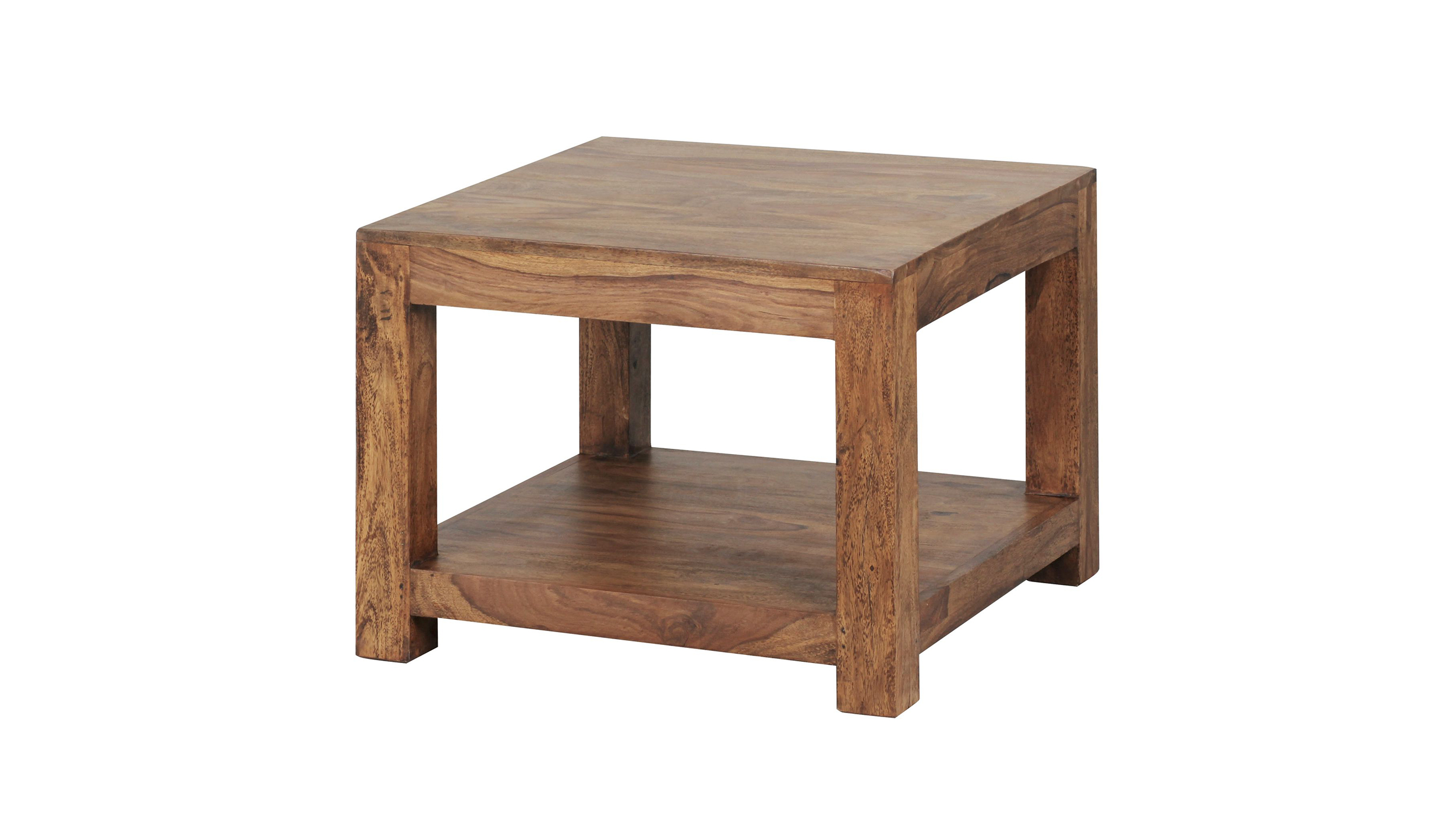 Couchtisch Sheesham massiv gebeizt 60 x 60 cm - MAIJA 