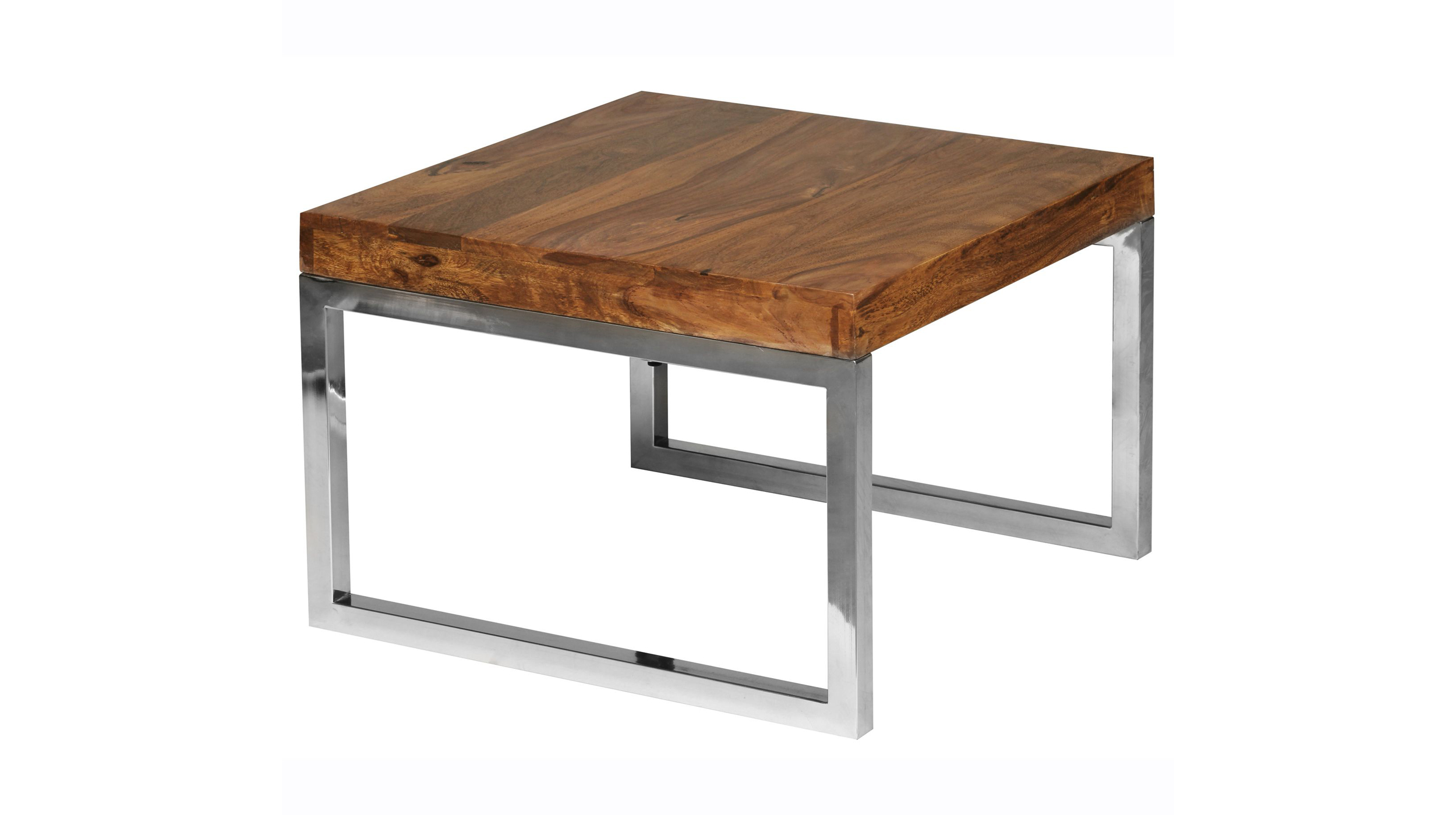 Beistelltisch Sheesham massiv gebeizt - quadratisch - 60 x 60 cm - GRETE