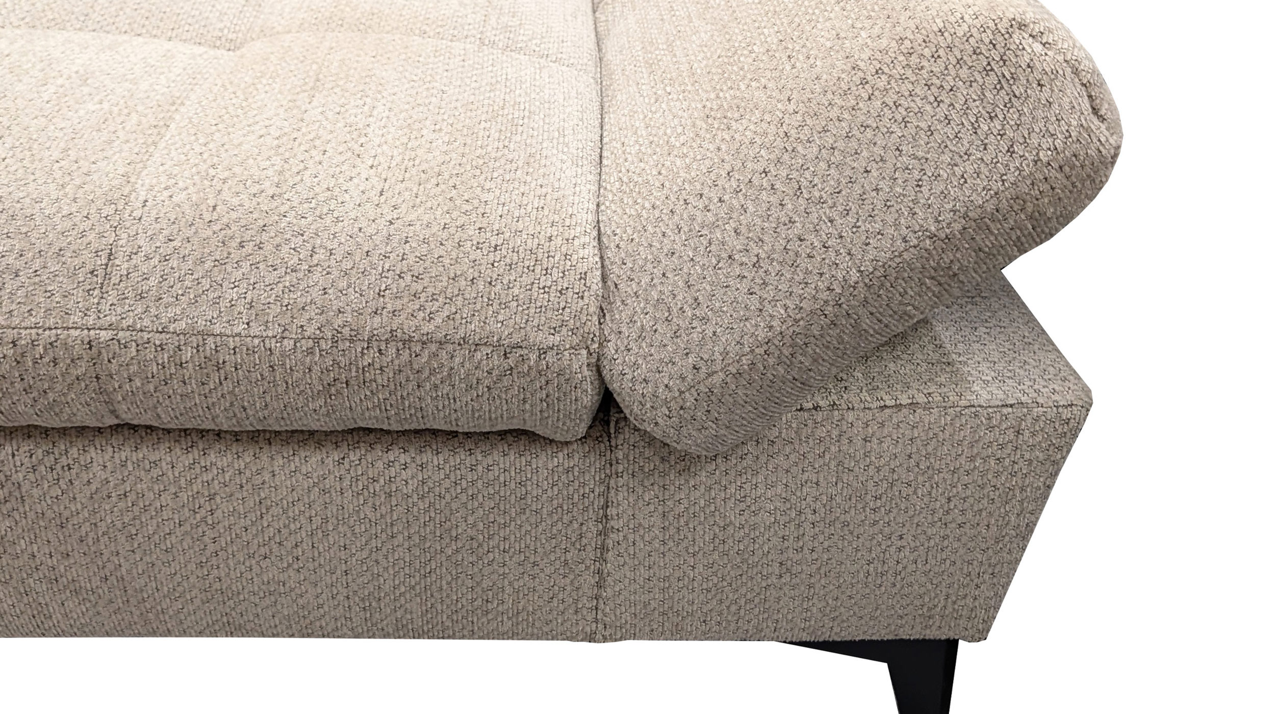 Wohnlandschaft Schlaffunktion Bettkasten Beige-Kaschmir - MERCY