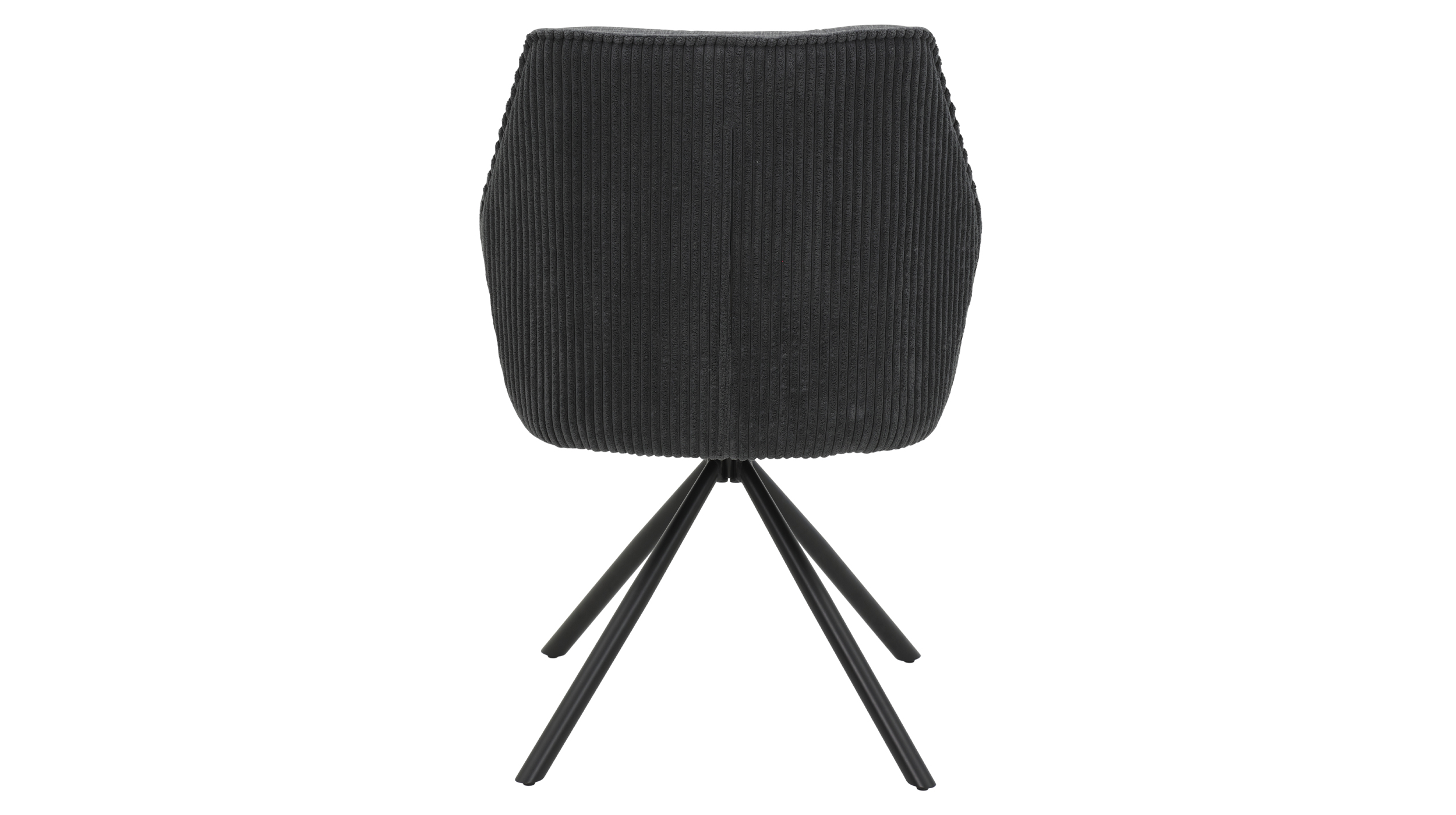 Armlehnstuhl anthrazit Drehstuhl Microfaser - INGE