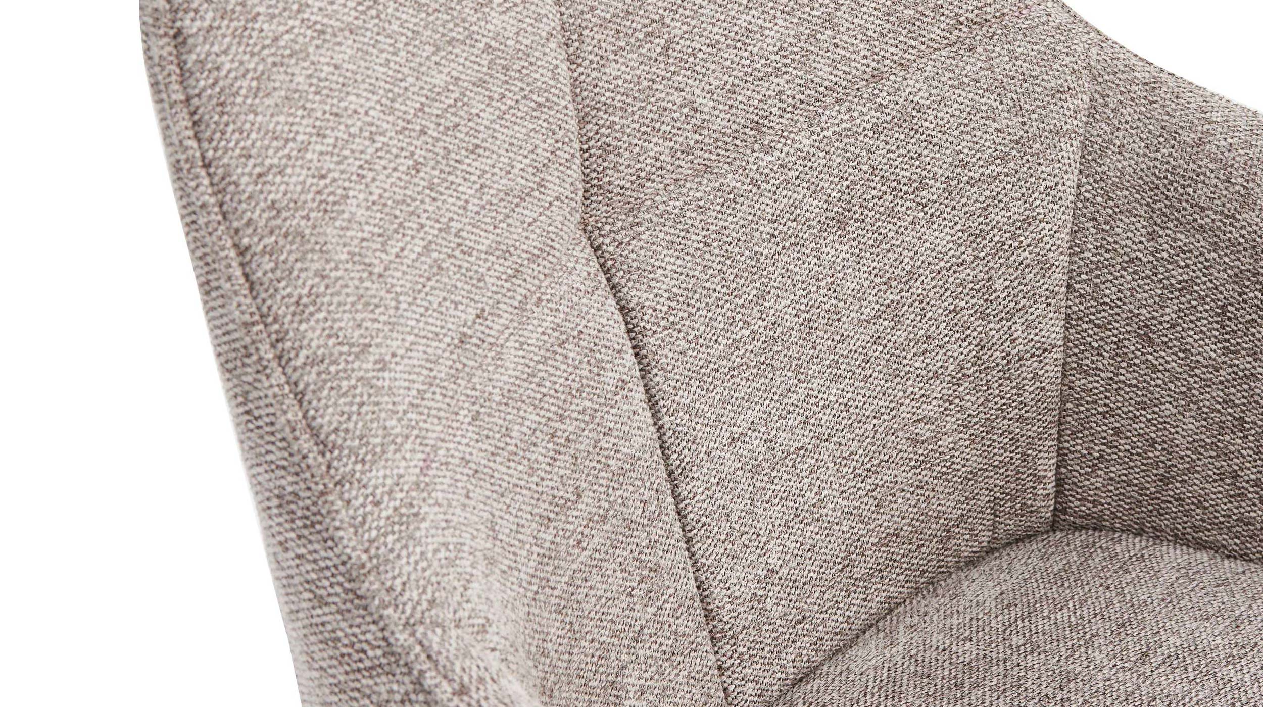 Polsterstuhl Armlehnstuhl schlamm Webstoff - Buche massiv - LIPARI