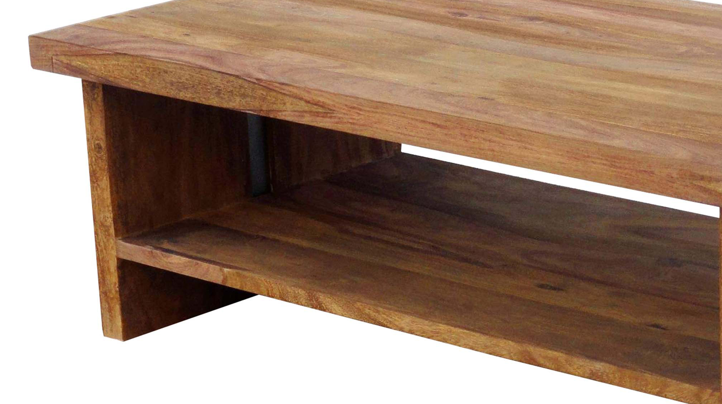 Couchtisch Massivholz Sheesham 130 x 70 cm - SENSO