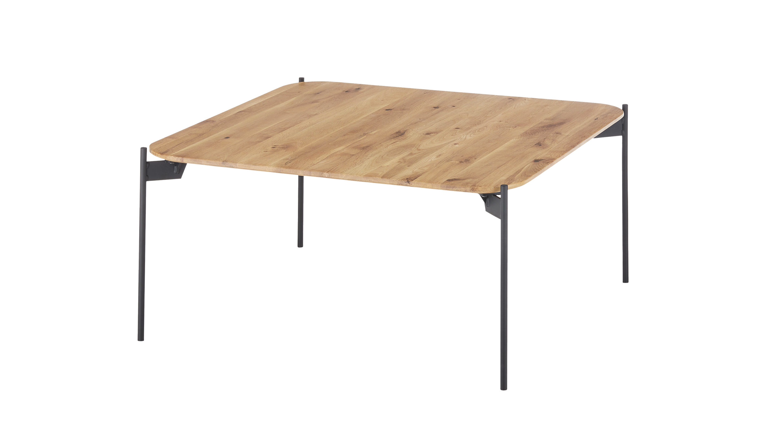 Couchtisch Eiche massiv geölt - 80 x 80 cm - ALTO