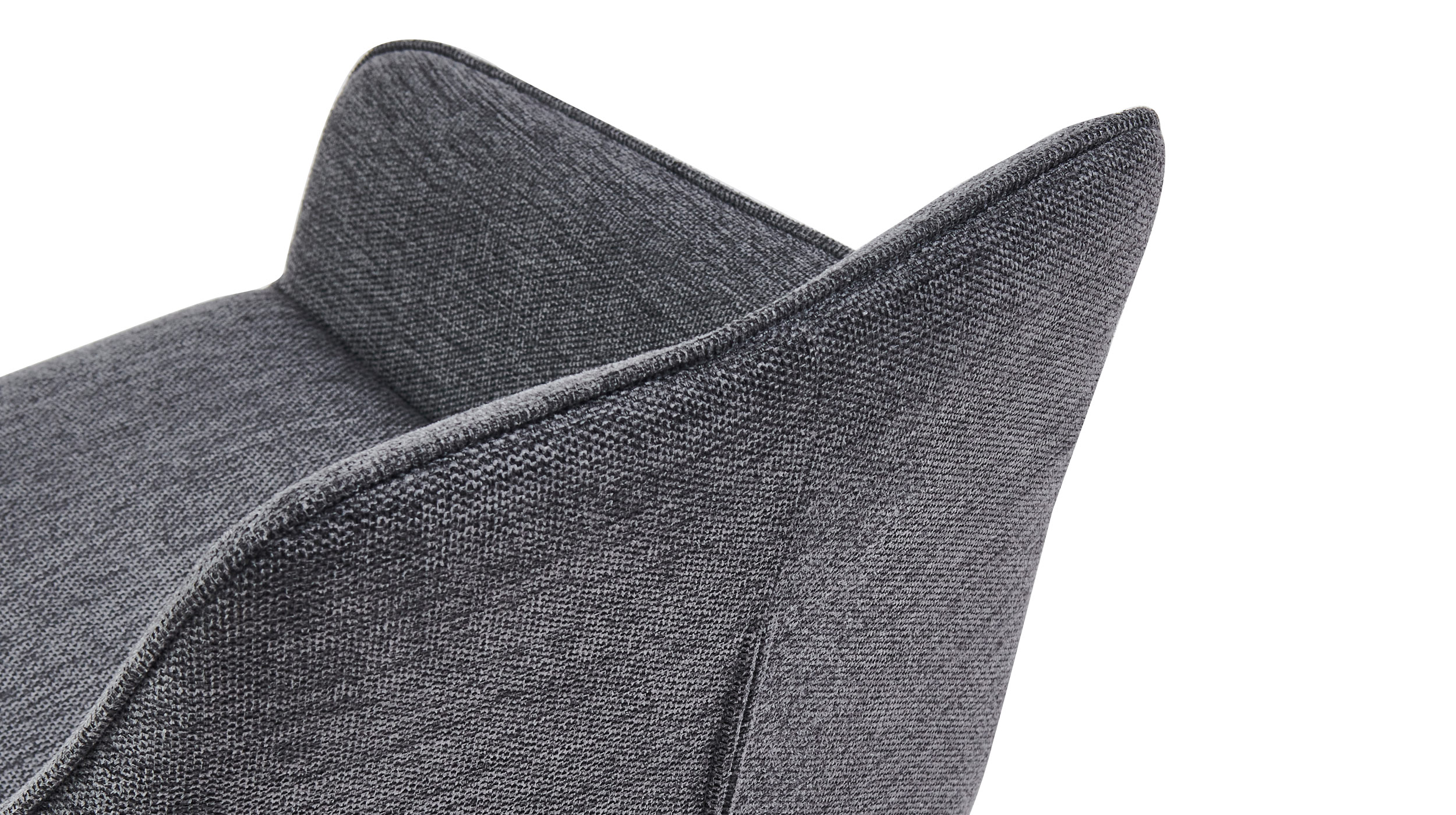 Polsterstuhl Armlehnstuhl anthrazit Webstoff - Buche massiv - LIPARI