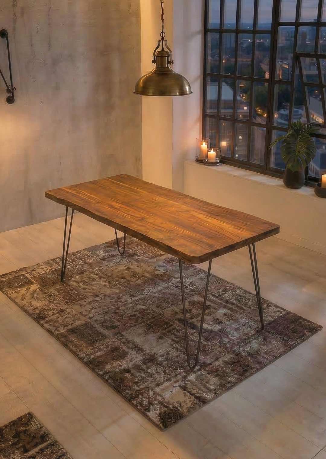 Esstisch STEN Sheesham massiv - 120 cm