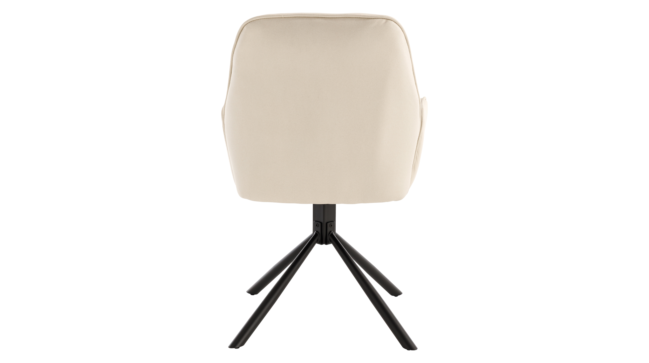 Armlehnstuhl creme Drehstuhl Microfaser - RAFAELA