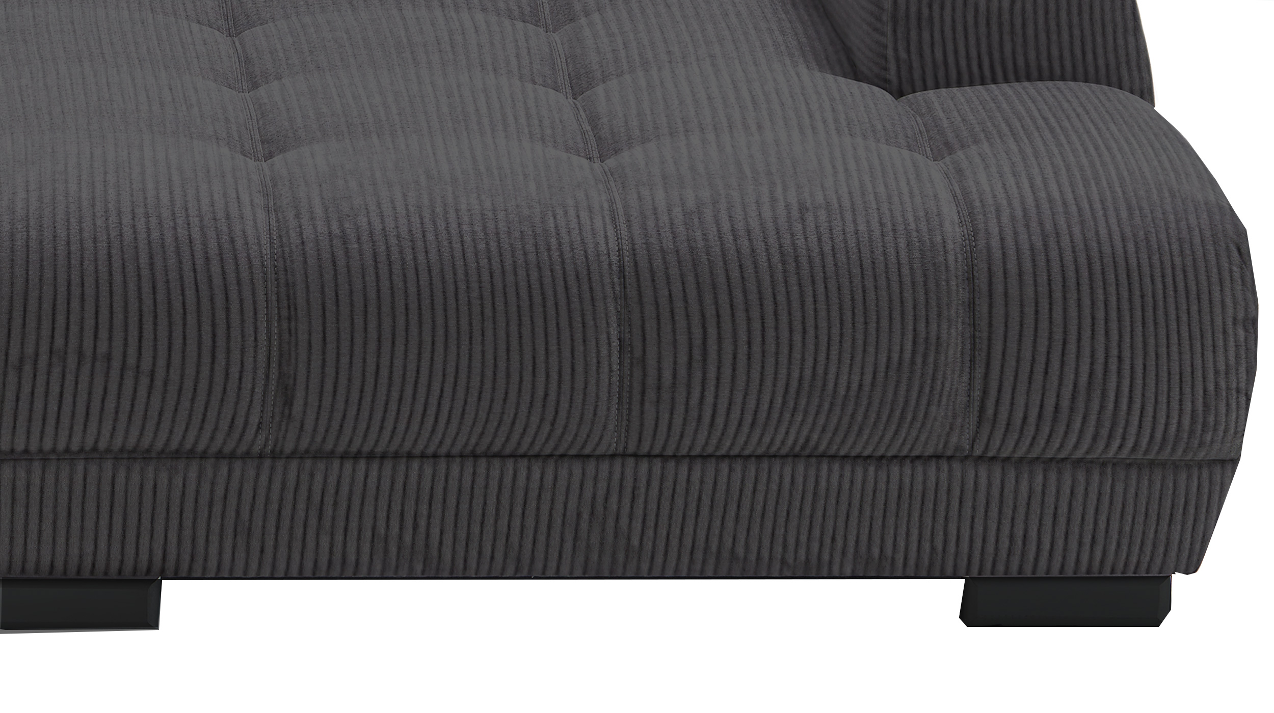 Ecksofa Cord grau 300 x 215 cm - ARTEMIS