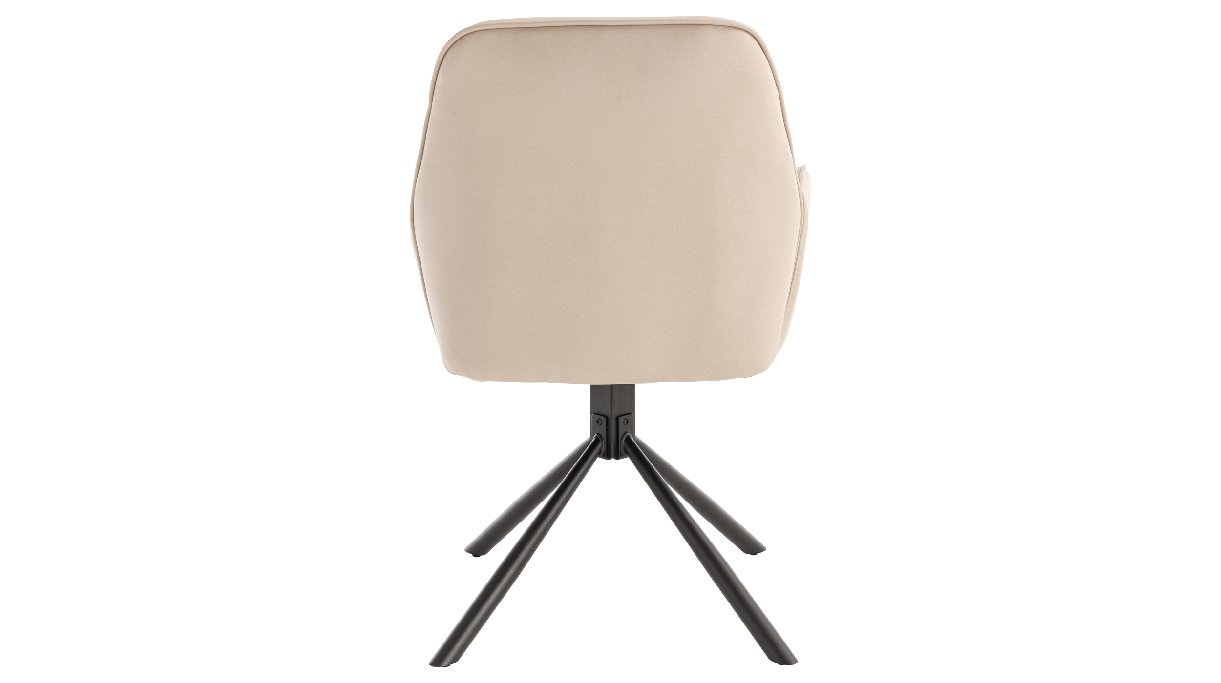 Armlehnstuhl braun Drehstuhl Microfaser - RAFAELA