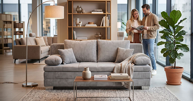 Elegante Schlafsofas mit Bettkasten & Komfort