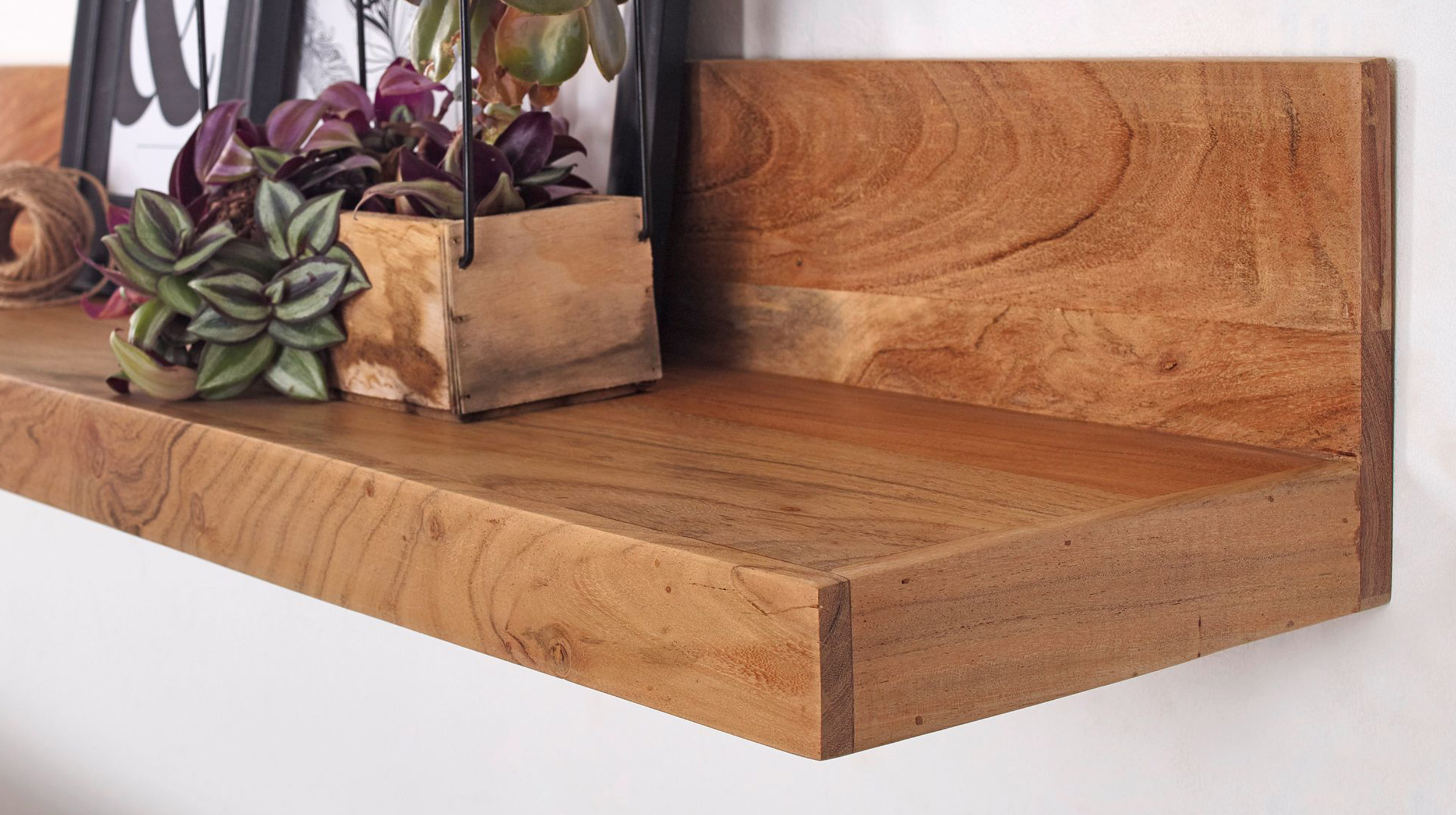 Wandboard Akazie massiv lackiert - 110 cm - METTE 