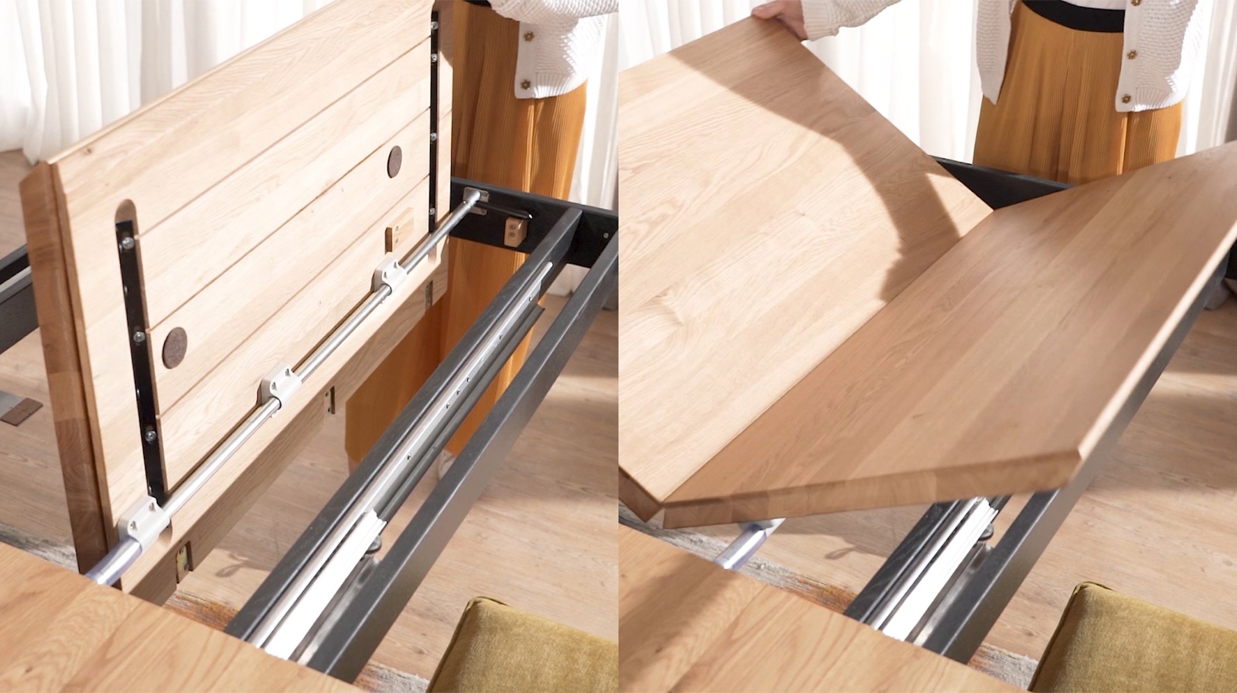 Esstisch Massivholz Wildeiche 200 cm ausziehbar - RICARDO Esstisch Massivholztisch 200 cm Wildeiche ausziehbar - RICARDO