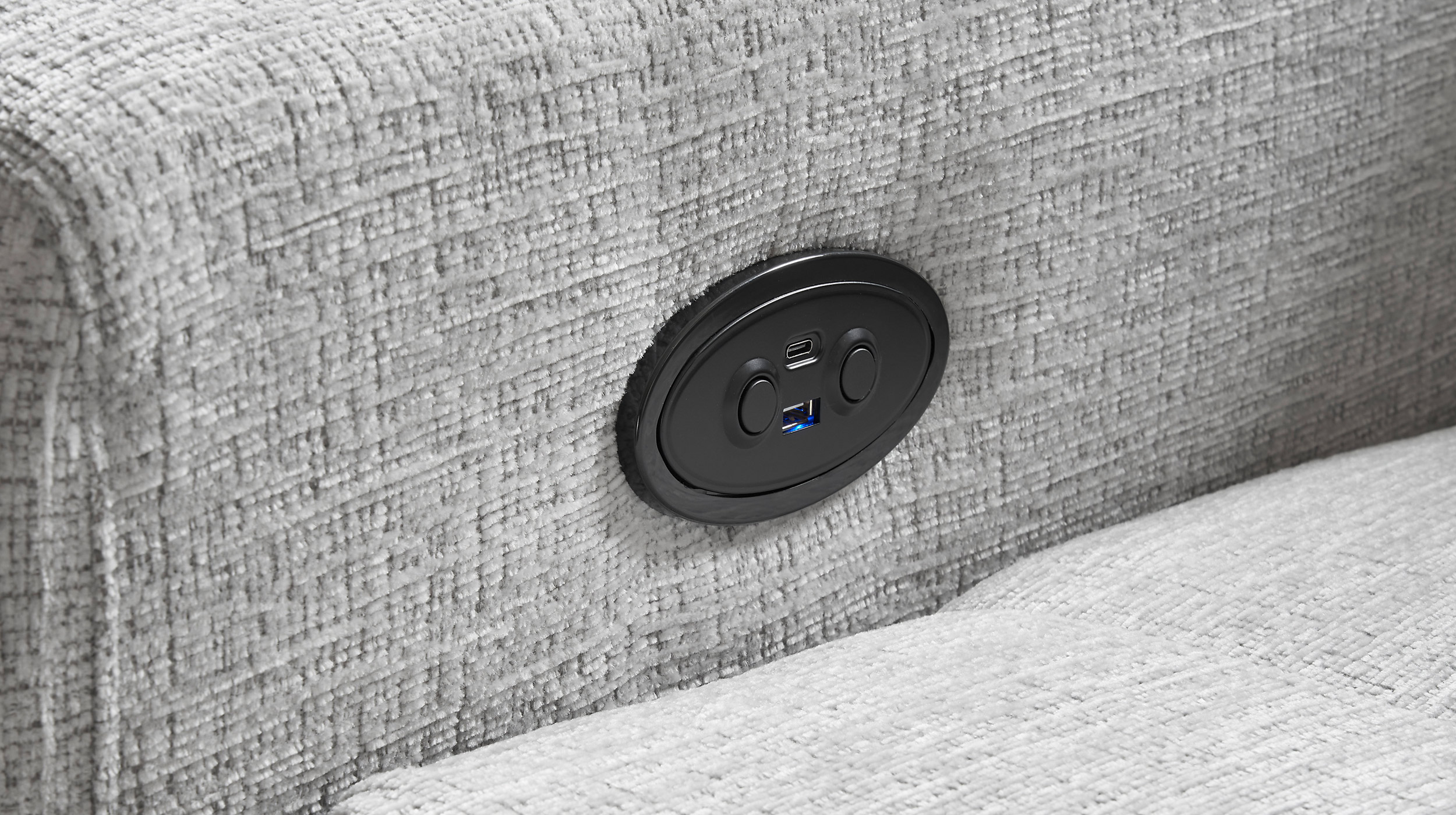 Ecksofa mit Bettkasten - grau - 289 cm - VARADERO