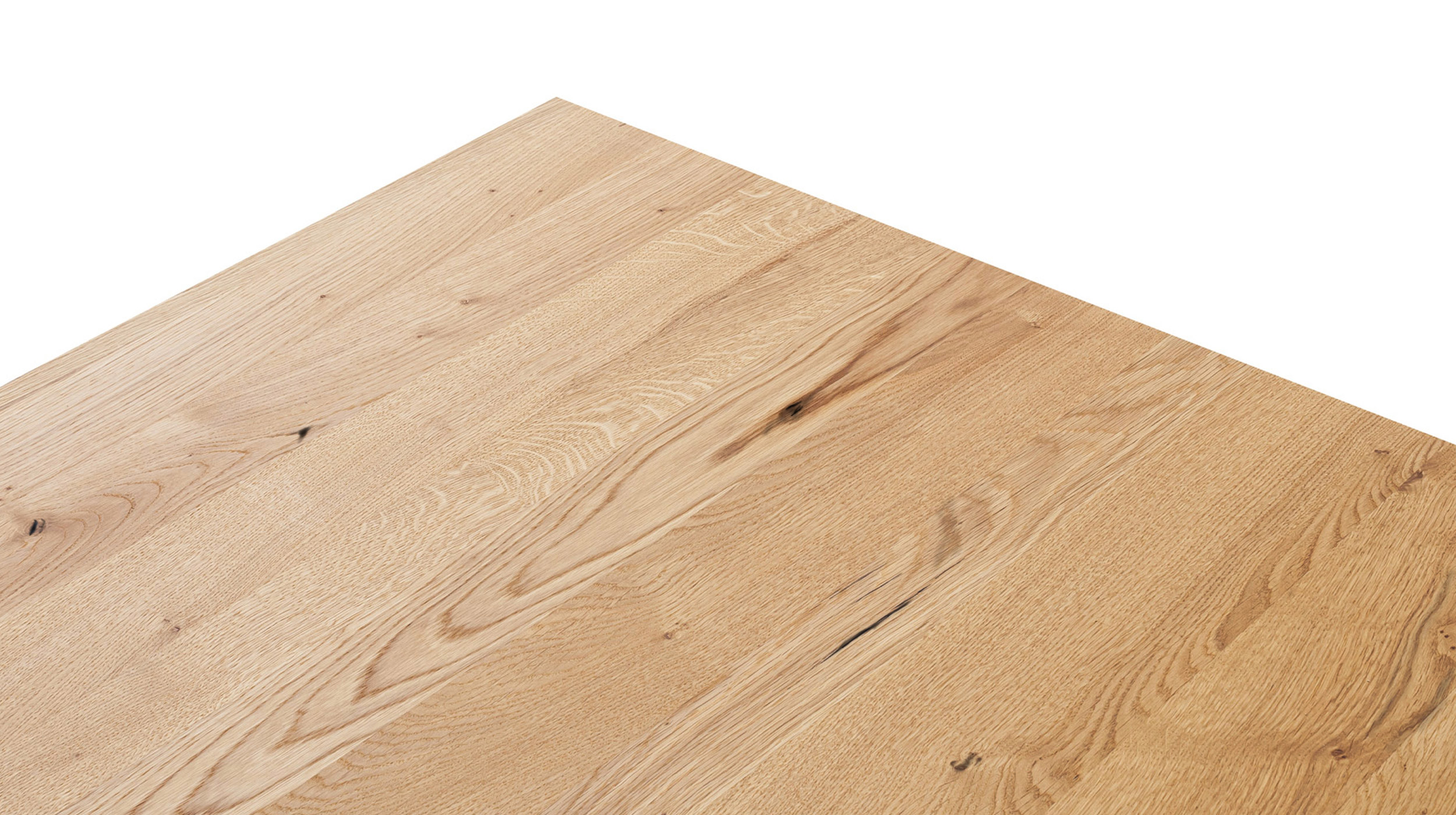 Esstisch Massivholztisch 160 cm massiv Wildeiche geölt - DEBA