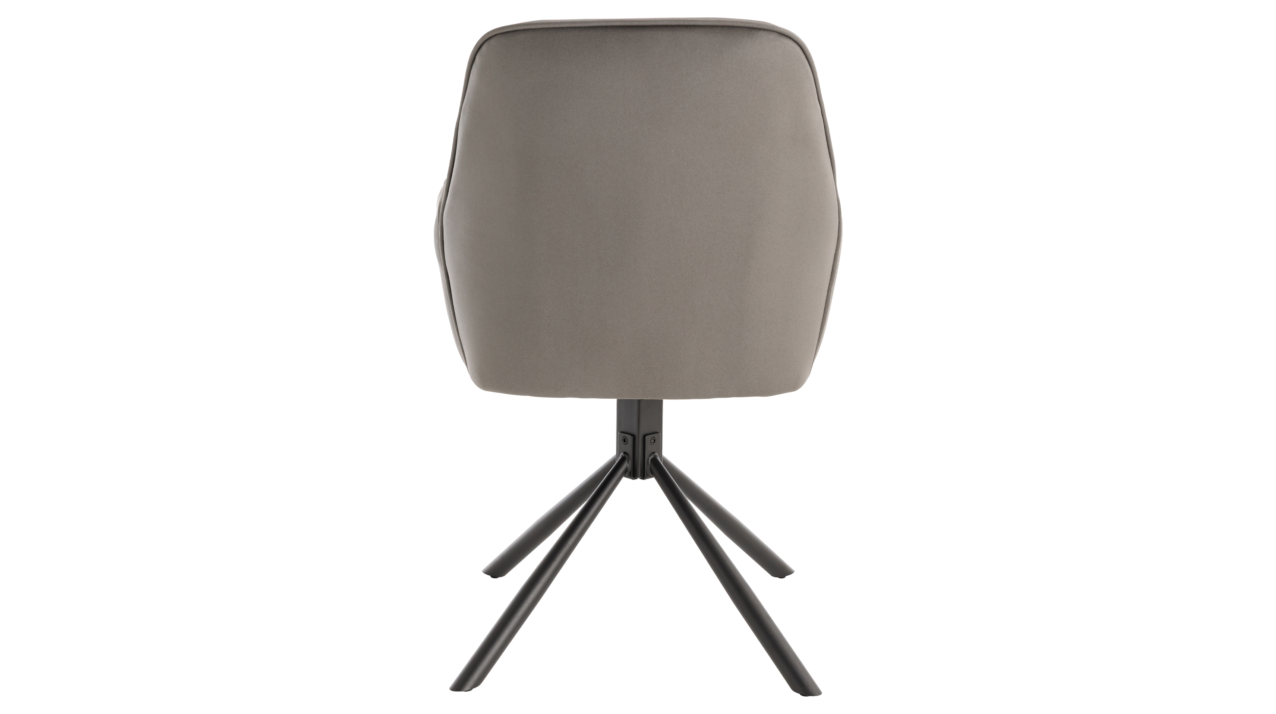 Armlehnstuhl anthrazit Drehstuhl Microfaser - RAFAELA