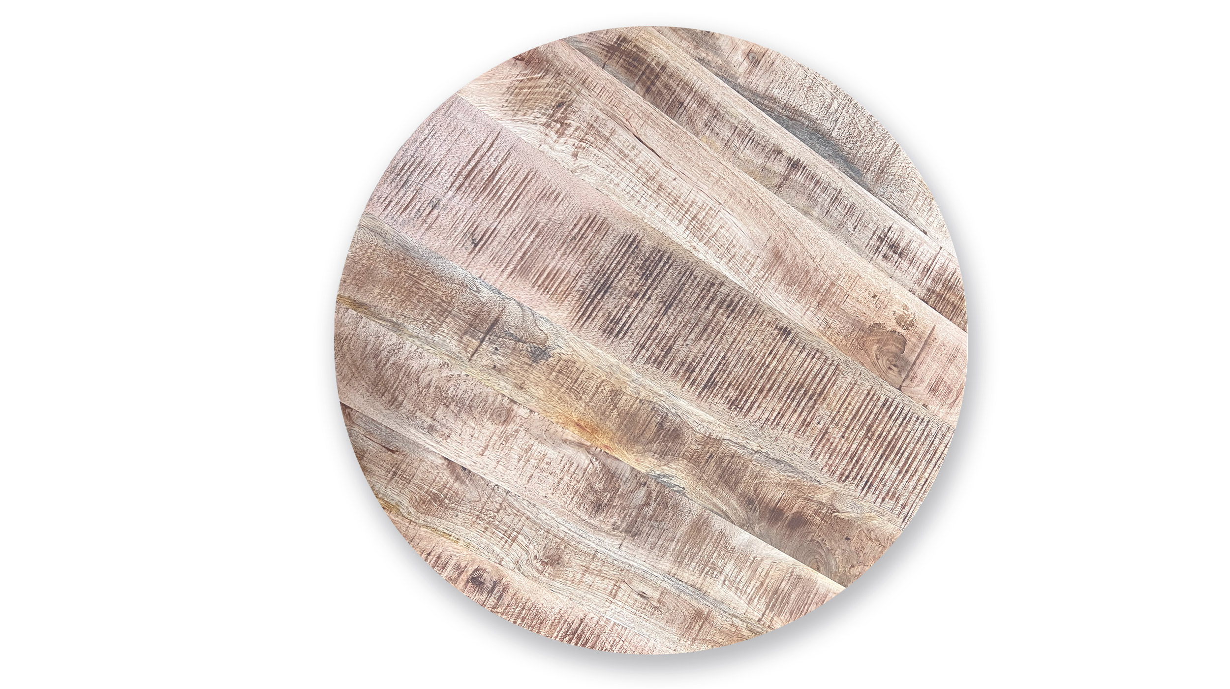 Couchtisch Massivholz rund - 80 x 80 cm - Mango - ACE