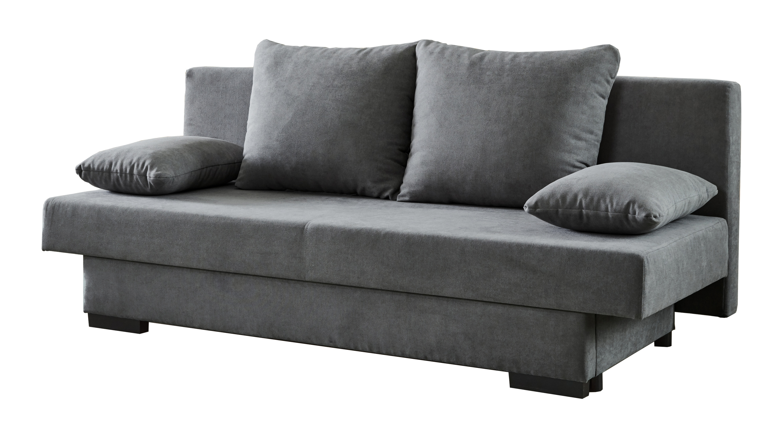 Schlafsofa anthrazit Bettkasten ausziehbar 190 cm - GRONINGEN