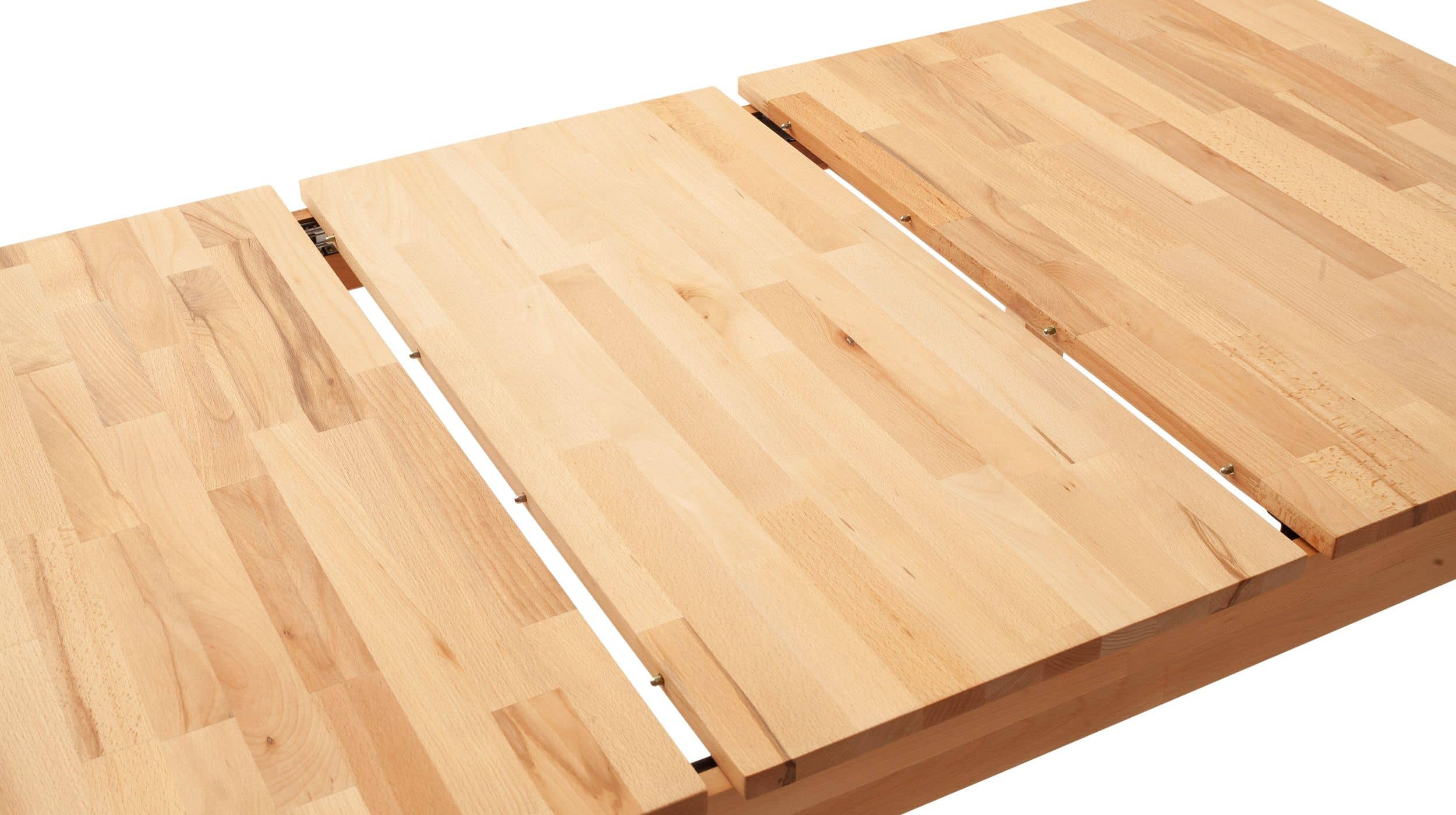 Esstisch 125 cm ausziehbar 165 cm Kernbuche massiv geölt - BASCO