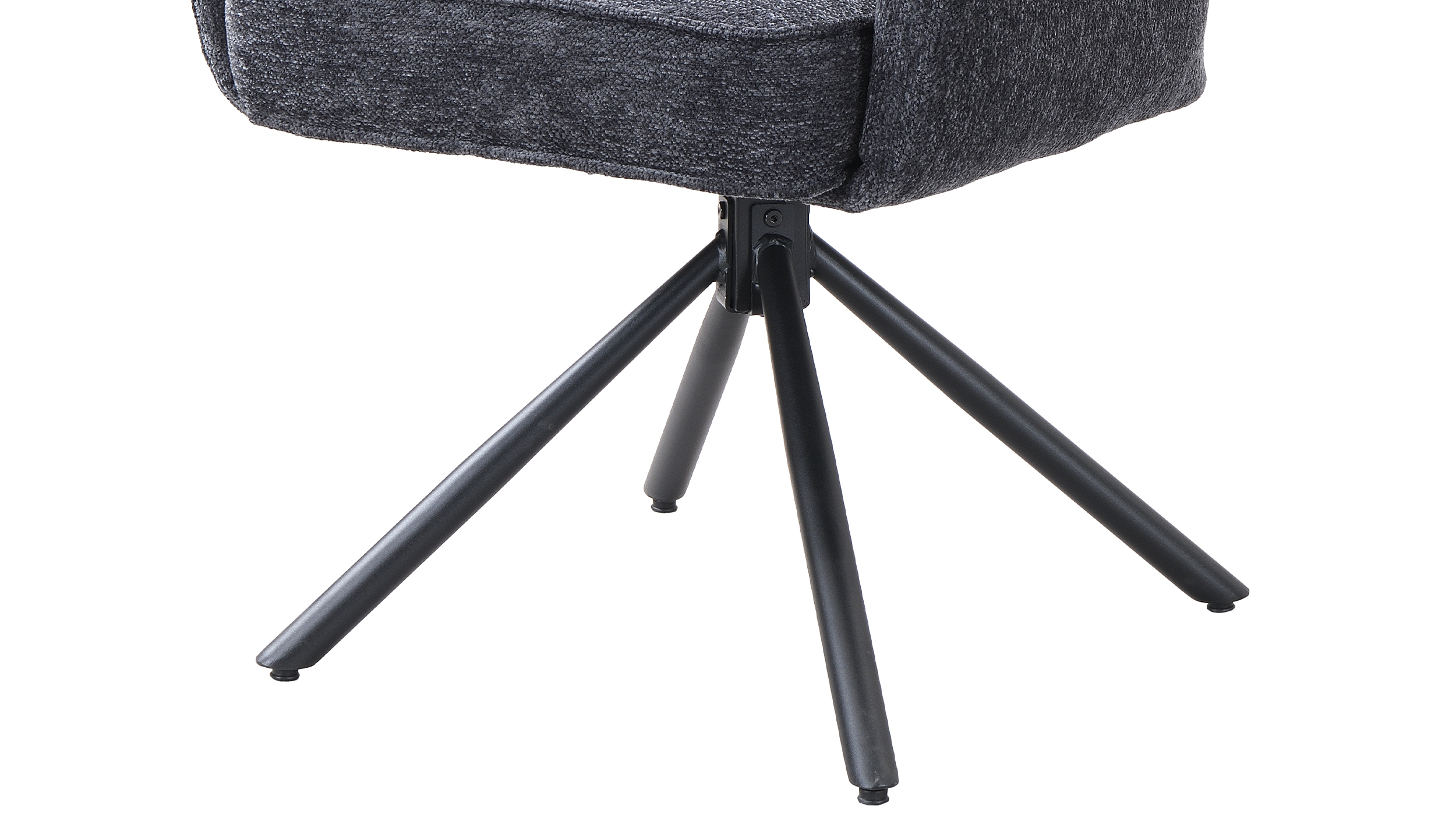 Armlehnstuhl anthrazit Drehstuhl Taschenfederkern - JÖRDIS