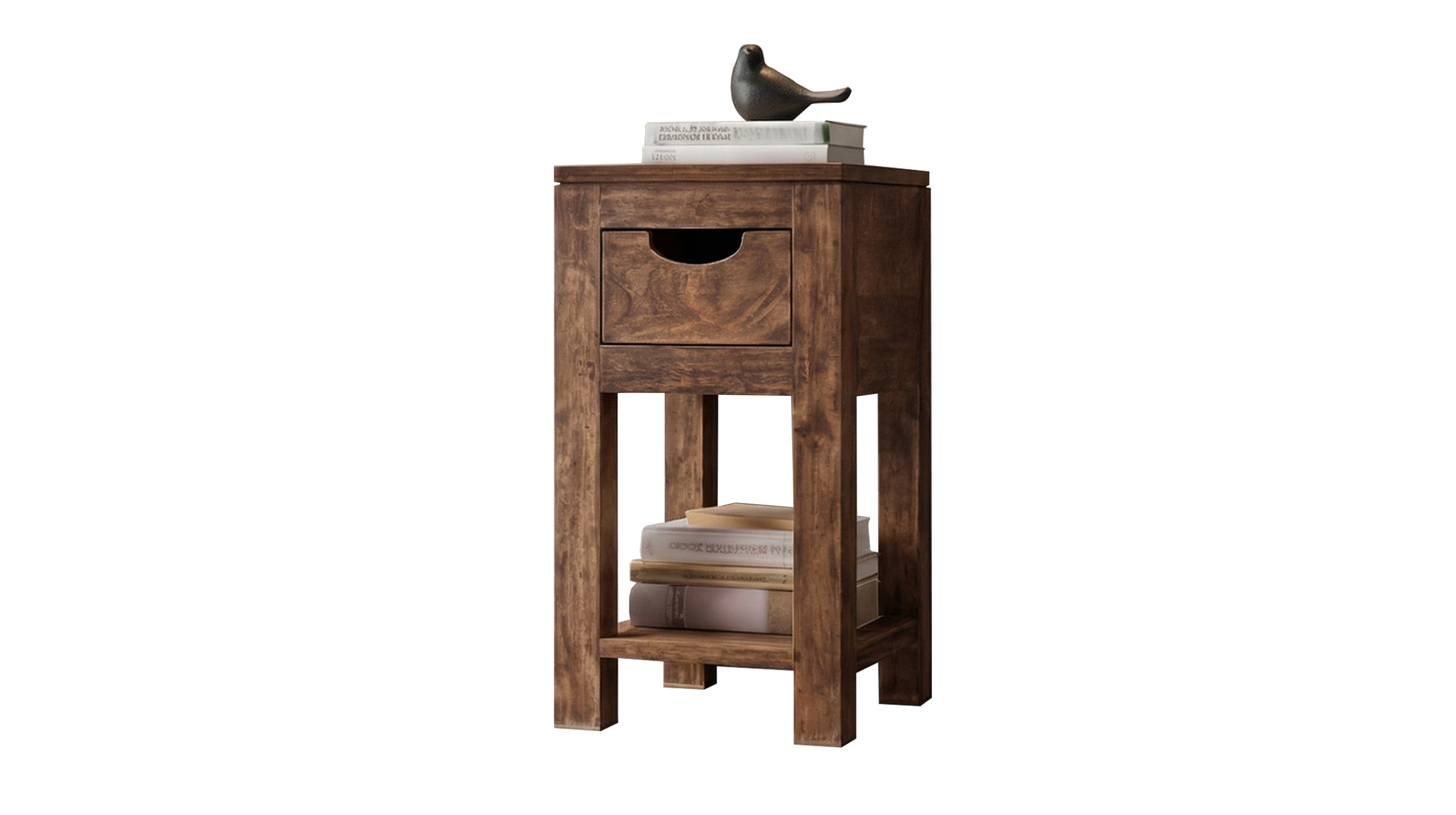 Beistelltisch Mango massiv gebeizt - montiert - MANGALA