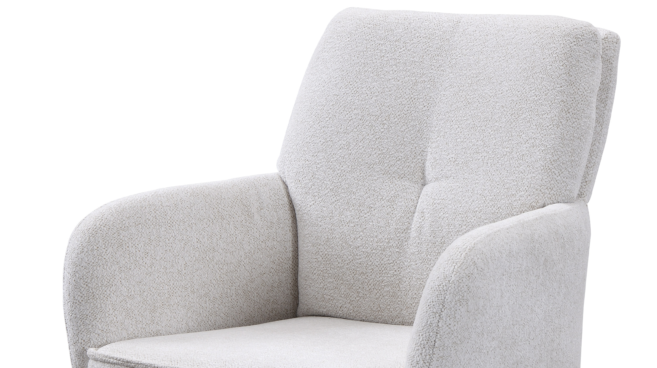 Armlehnstuhl creme Drehstuhl Taschenfederkern - JÖRDIS