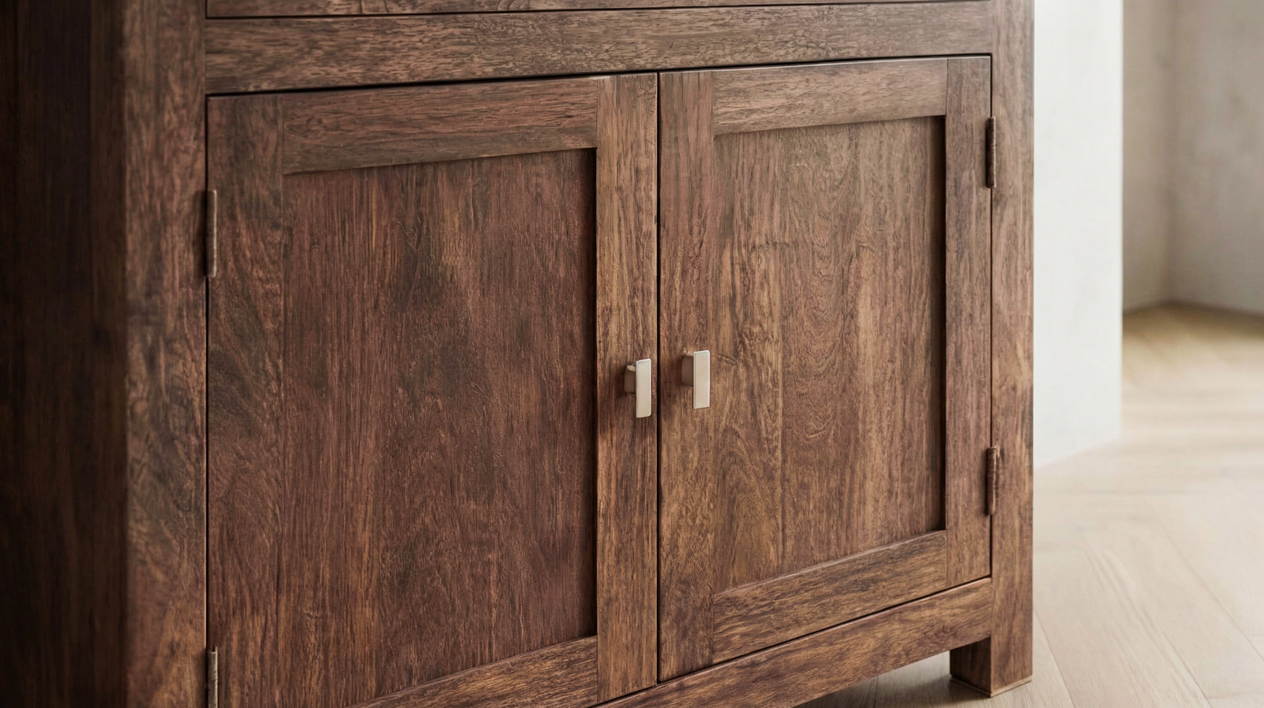 Kommode 90 cm Mango massiv gebeizt - montiert - MANGALA