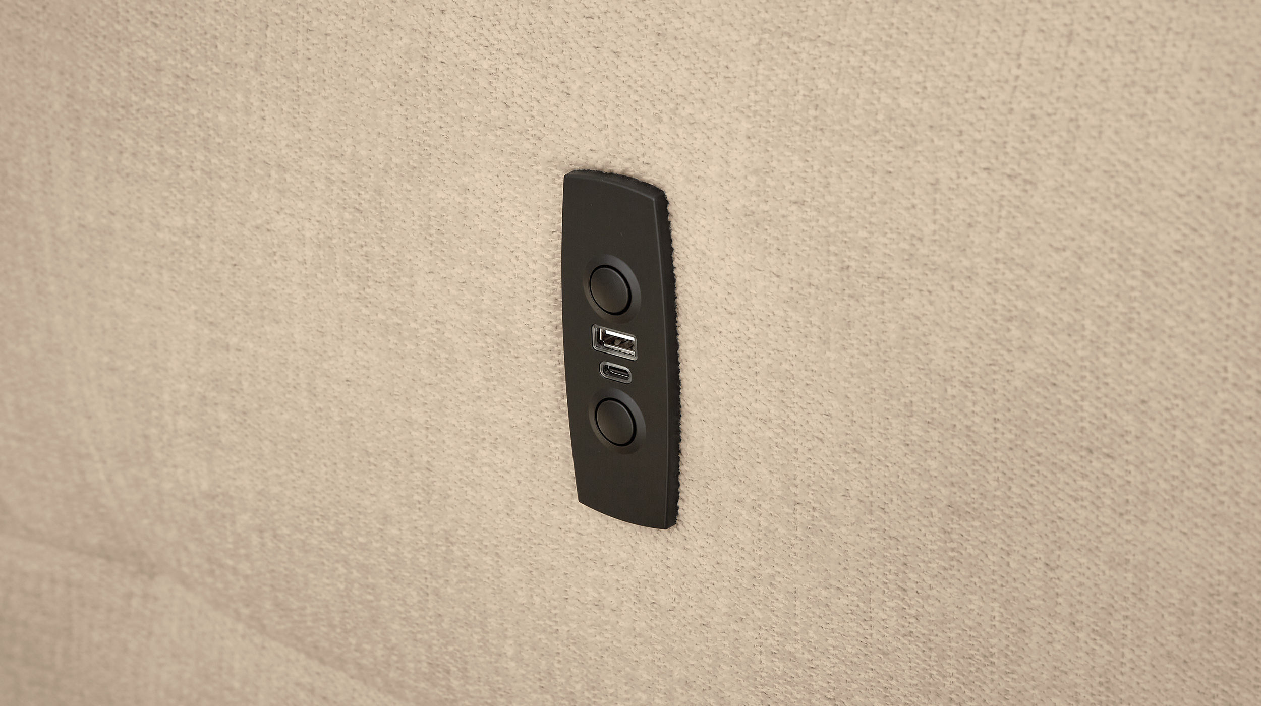 Ecksofa beige ausziehbar mit Relaxfunktion 260 x 191 cm - ZOOM