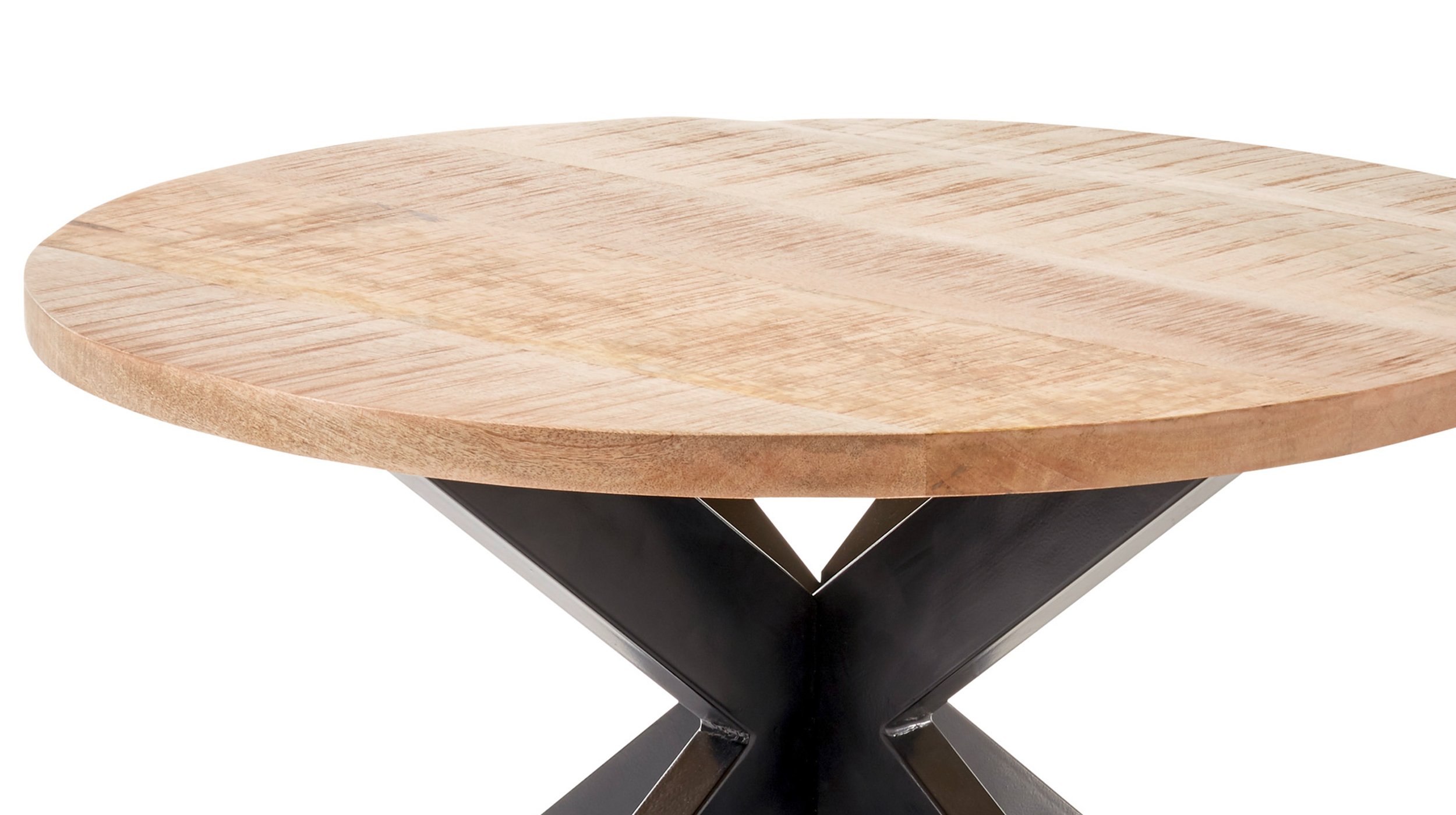 Couchtisch Massivholz rund - 80 x 80 cm - Mango - ACE