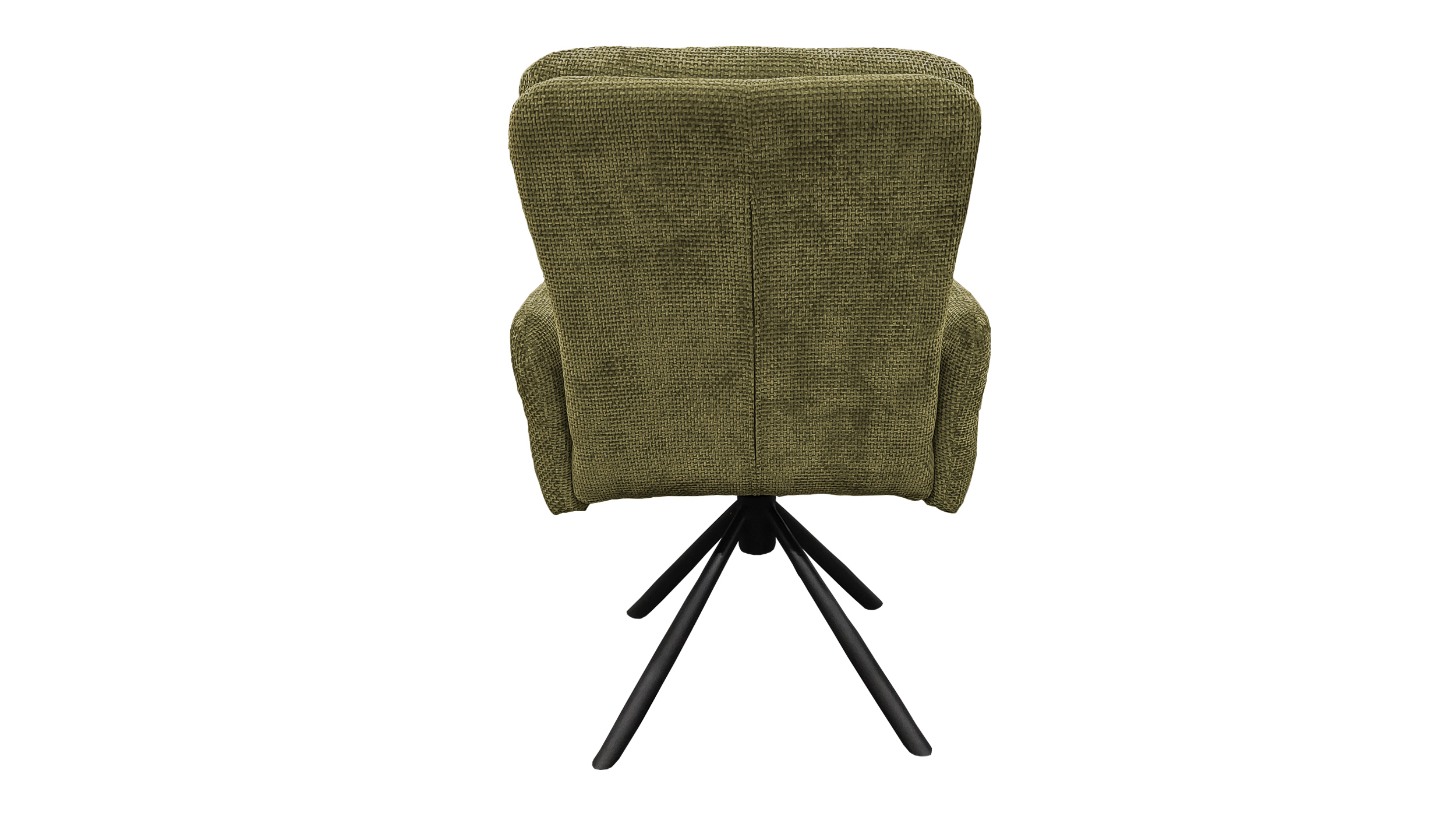 Armlehnstuhl grün Drehstuhl Taschenfederkern Chenille - HEDIA