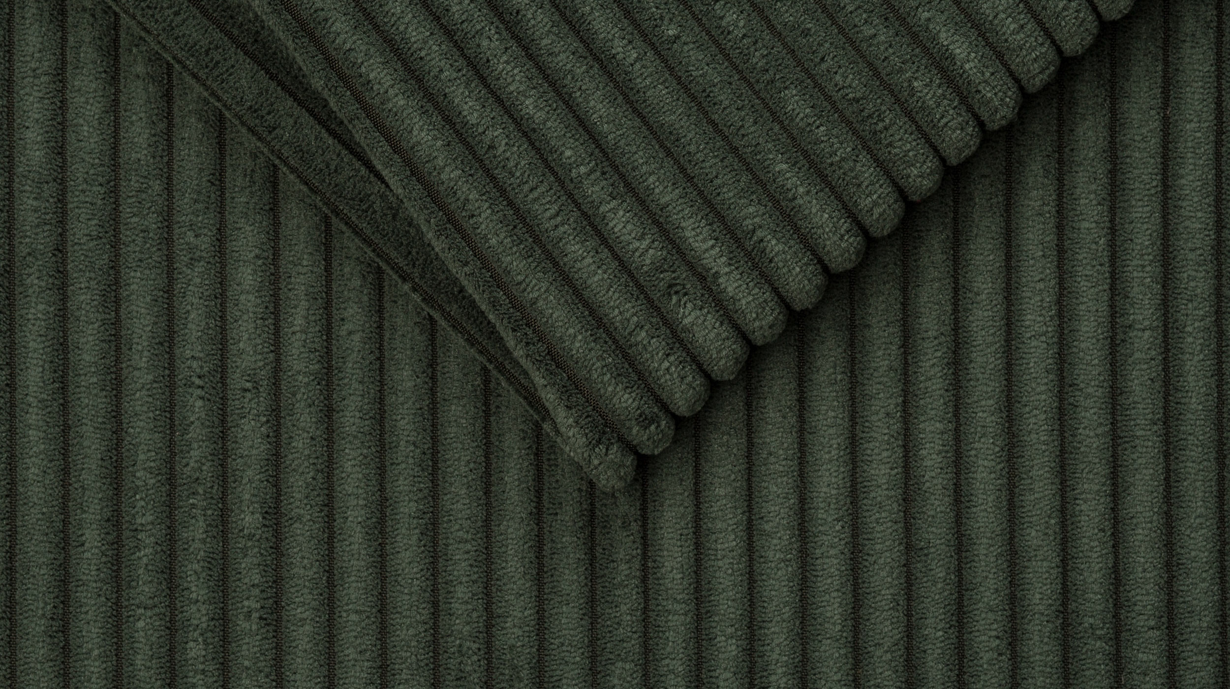 Wohnlandschaft Cord dunkelgrün - 360 cm - SUMMER 