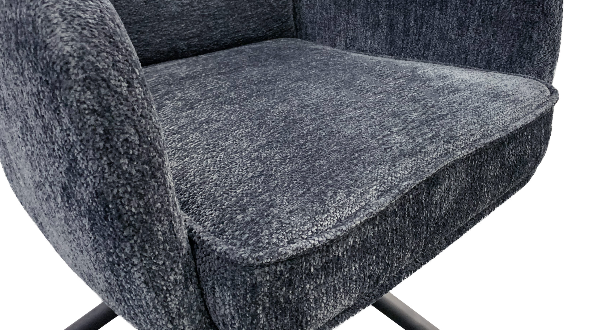 Armlehnstuhl anthrazit Drehstuhl Taschenfederkern - JÖRDIS