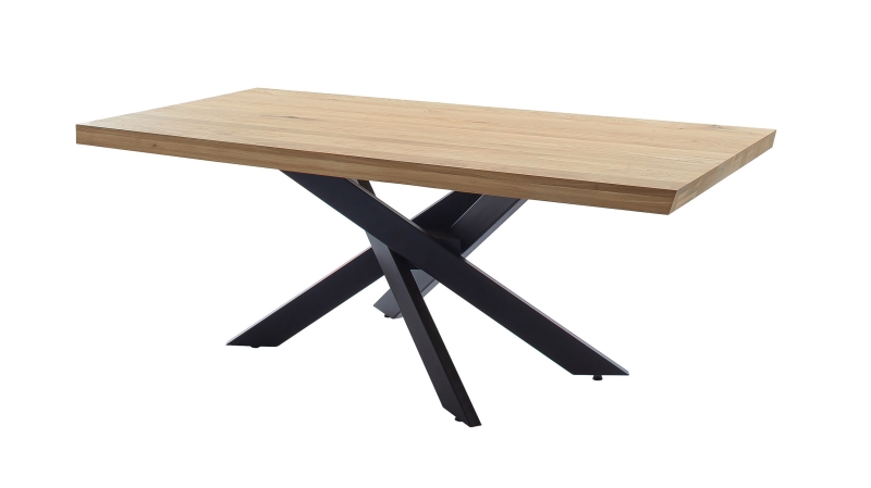 Esstisch Massivholztisch 220 x 100 cm Wildeiche geölt - AHUS