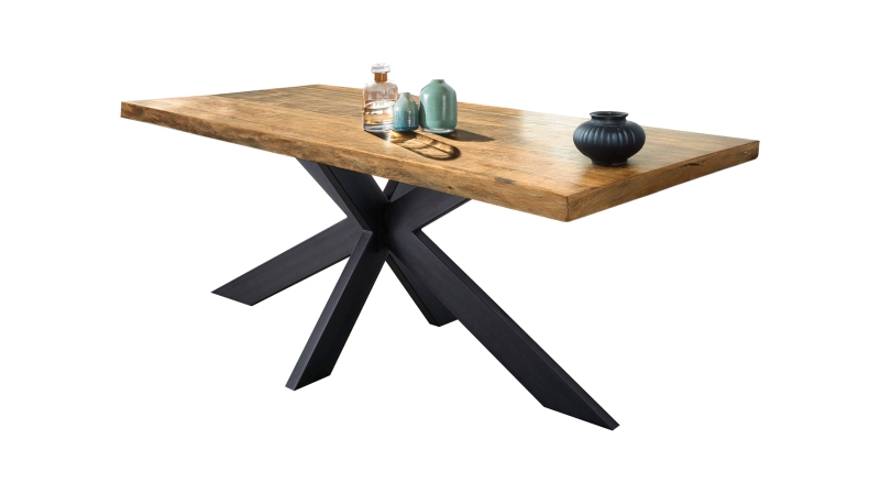 Esstisch 200 x 100 Mango massiv lackiert gebeizt - TIMKA