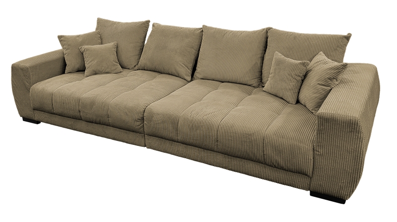 Big Sofa ARTEMIS Cordbezug grün 300 cm