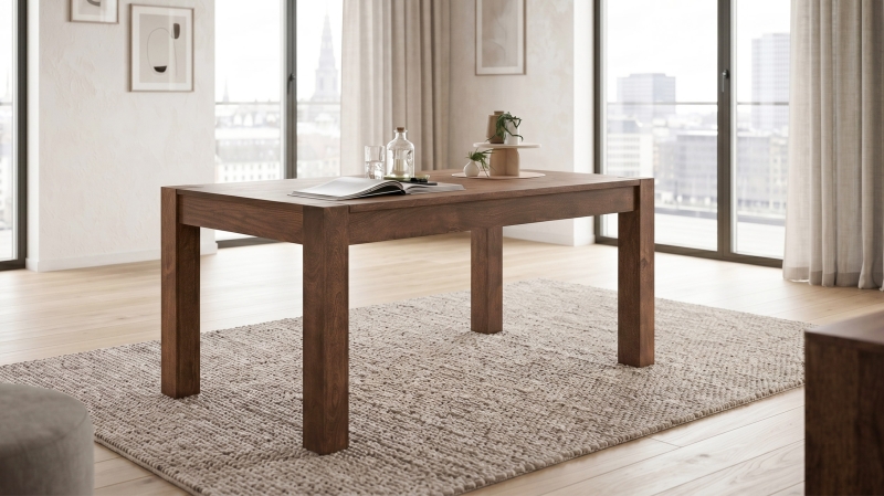 Esstisch Massivholztisch Mango gebeizt 180 x 90 cm - MANGALA