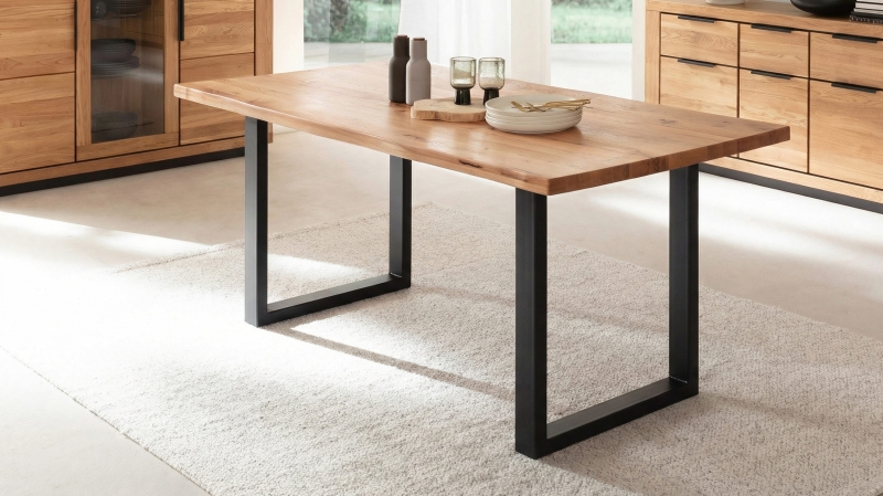 Esstisch Massivholz Wildeiche 180 x 90 cm geölt - GRENO