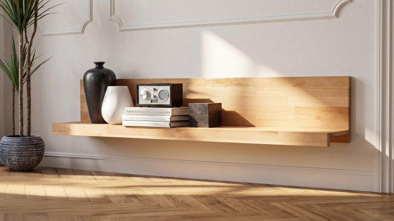 Wandboard Kernbuche massiv geölt 150 cm - FENJA